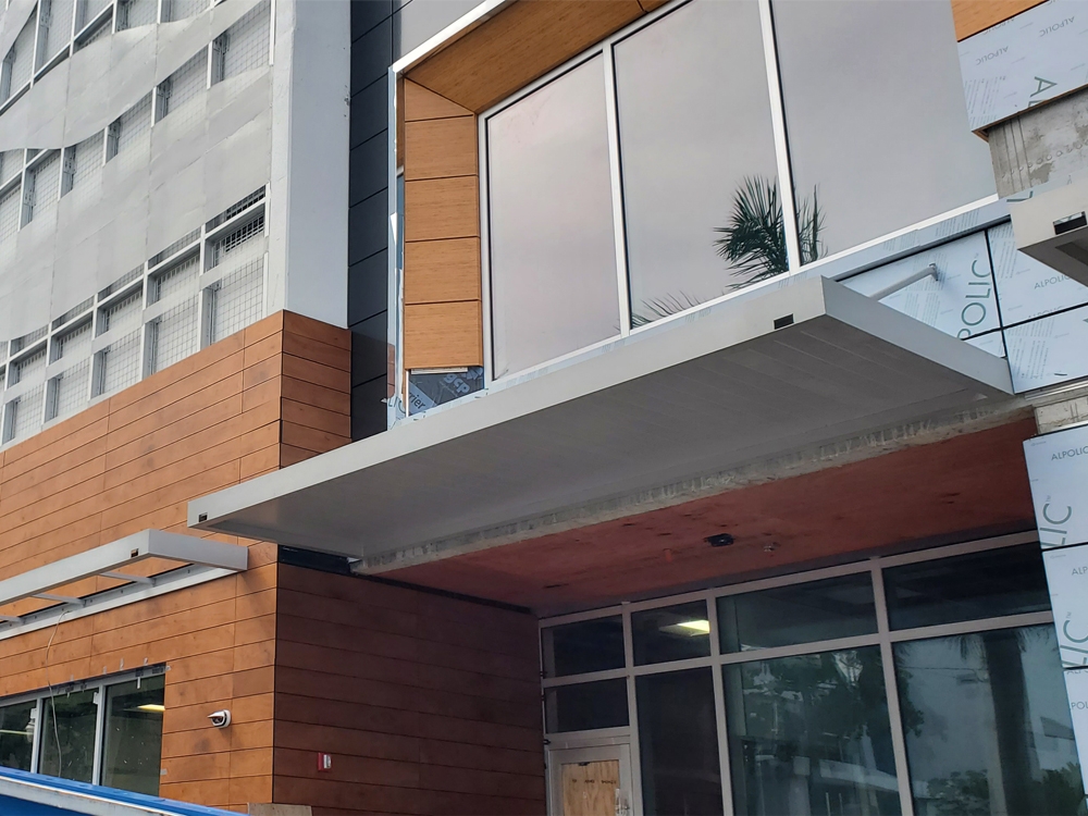 Solid Aluminum Canopy